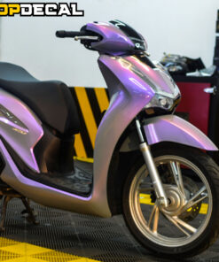dán decal xe sh 150 màu xi măng ánh tím