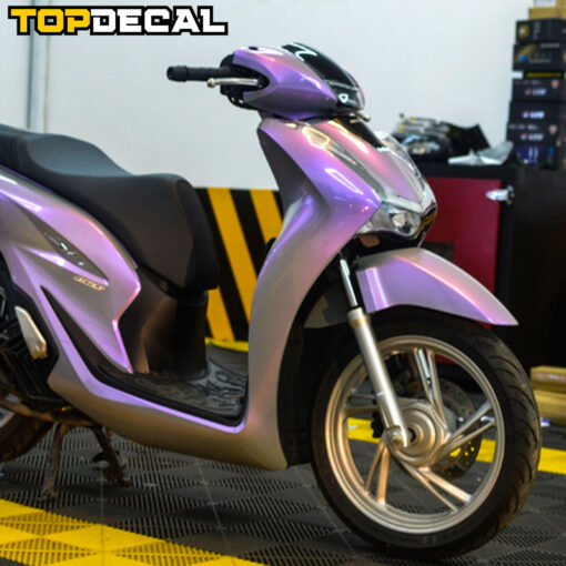 dán decal xe sh 150 màu xi măng ánh tím