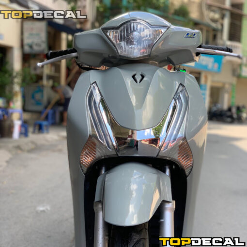 Dán xe SH màu xám lụa đậm - Ảnh 5