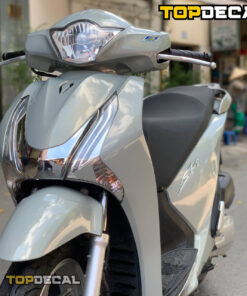 Dán xe SH màu xám lụa đậm