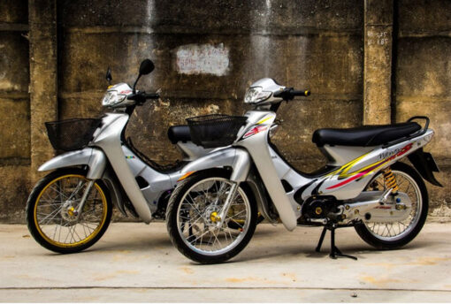 Dán xe Wave màu bạc