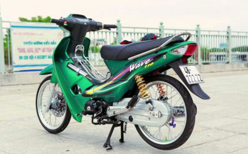 Dán decal xe Wave màu xanh lục