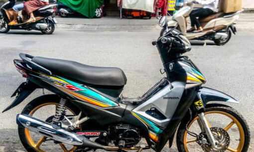 Dán xe Wave màu đen