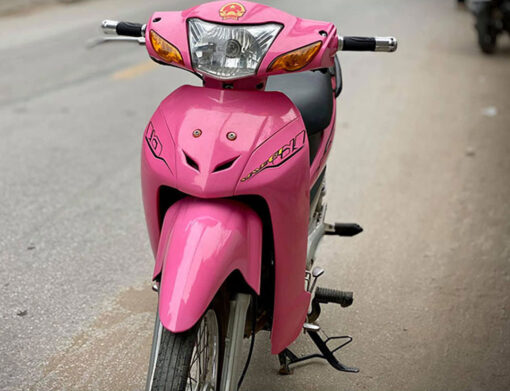 Dán xe Wave màu hồng