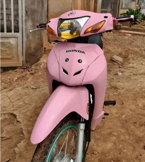 Dán xe Wave màu hồng