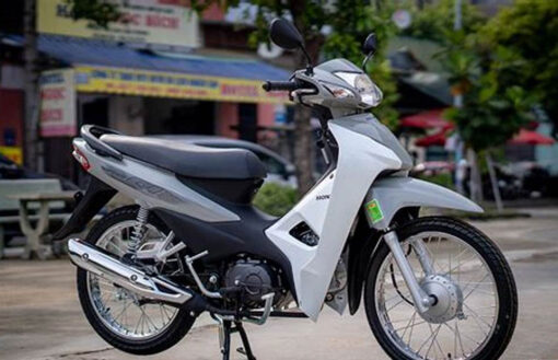Dán xe Wave màu xám phối tem