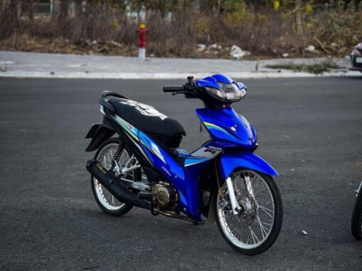 Dán xe Wave màu xanh dương - Ảnh 2