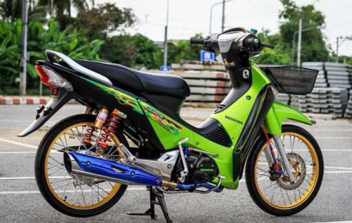 Dán decal xe Wave màu xanh lục - Ảnh 3