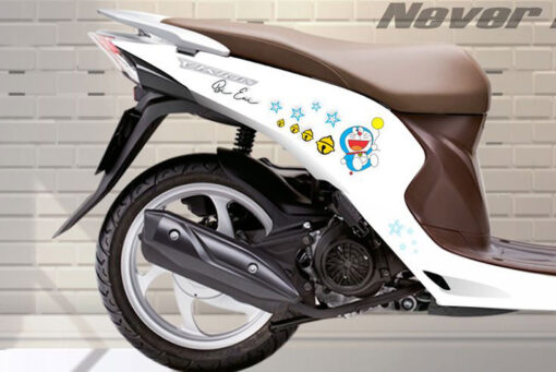 Sticker hoạt hình dán xe