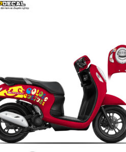 dán decal xe scoopy siêu cute