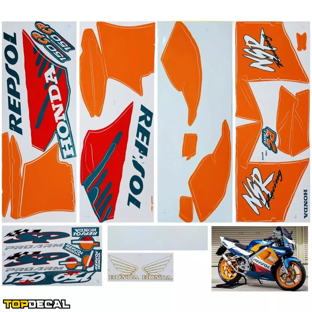 Dán tem Repsol cho xe moto
