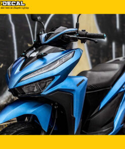dán decal xe vario nhôm xước màu xanh