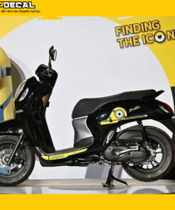 dán decal xe scoopy minion siêu cute