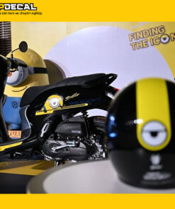 dán decal xe scoopy minion
