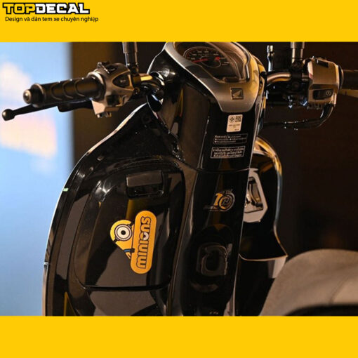 Dán decal xe scoppy minion - Ảnh 3