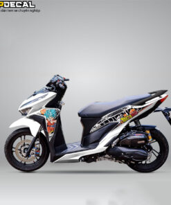 xe vario màu trắng dán decal dragonball