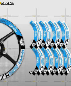 dán tem vành bremboproti màu xanh