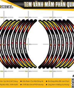 tem dán vành phản quang racing sport