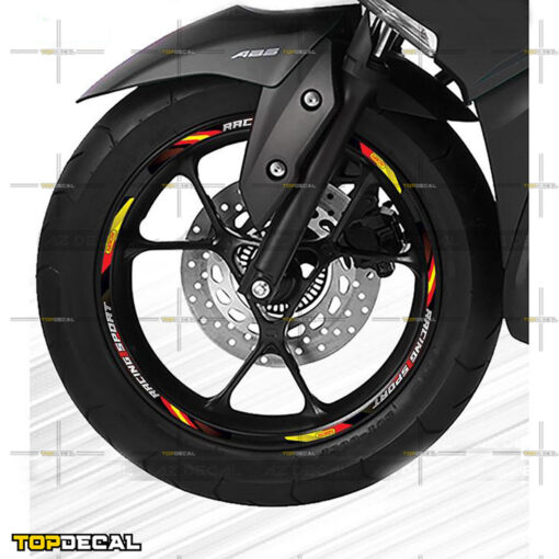 tem dán vành racing sport thực tế