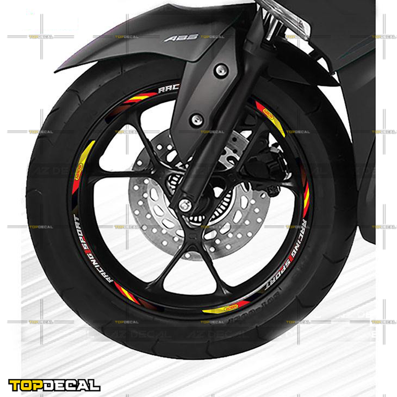 tem dán vành racing sport thực tế